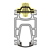Schuch Licht Connecteur de languette pour support de rail TRS V-1