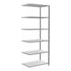 Schulte aanbouwrek boutloos MULTIplus150 2500 x 1000 x 600 mm 6-vaks dwarsbalk verzinkt