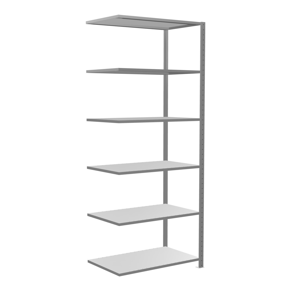 Schulte aanbouwrek boutloos MULTIplus150 2500 x 1000 x 600 mm 6-vaks dwarsbalk verzinkt