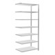Schulte Anbauregal Schraubsystem MULTIplus150, 7 Fachböden, beidseitig nutzbar, Tiefe 600 mm, Aussteifung durch Längenriegel, mit Mittelanschlag-1