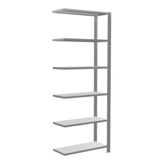 Schulte Anbauregal Bureau-opzetrek MULTIplus85 2000 x 750 x 300 mm 6 legplanken verzinkte kruisstrebe met aanslaglat