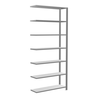 Schulte Anbauregal Bureau-opzetrek MULTIplus85 2300 x 1000 x 300 mm 7 legborden verzinkte kruisstrebe met aanslaglat
