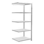 Schulte Anbauregal Schroefsysteem MULTIplus150, 5 legplanken, aan beide zijden te gebruiken, diepte 600 mm, versteviging door lengtestang-1