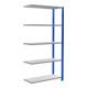 Schulte Anbauregal MULTIplus150 2000 x 1000 x 400 mm 5 legborden kruissteun RAL 5010/verzinkt