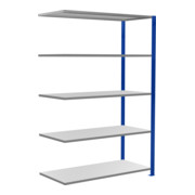 Schulte Anbauregal MULTIplus150 2000 x 1300 x 600 mm 5 legborden kruisverbinding RAL 5010 gentiaanblauw/ Verzinkt-1