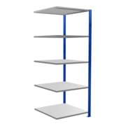 Schulte Anbauregal MULTIplus150 2000 x 750 x 800 mm 5 legborden kruissteun RAL 5010 gentiaanblauw/ verzinkt/ verzinkt-1