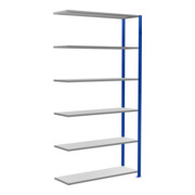 Schulte Anbauregal MULTIplus150 2500 x 1300 x 400 mm 6 legplanken kruisverbinding RAL 5010 gentiaanblauw/ verzinkt-1