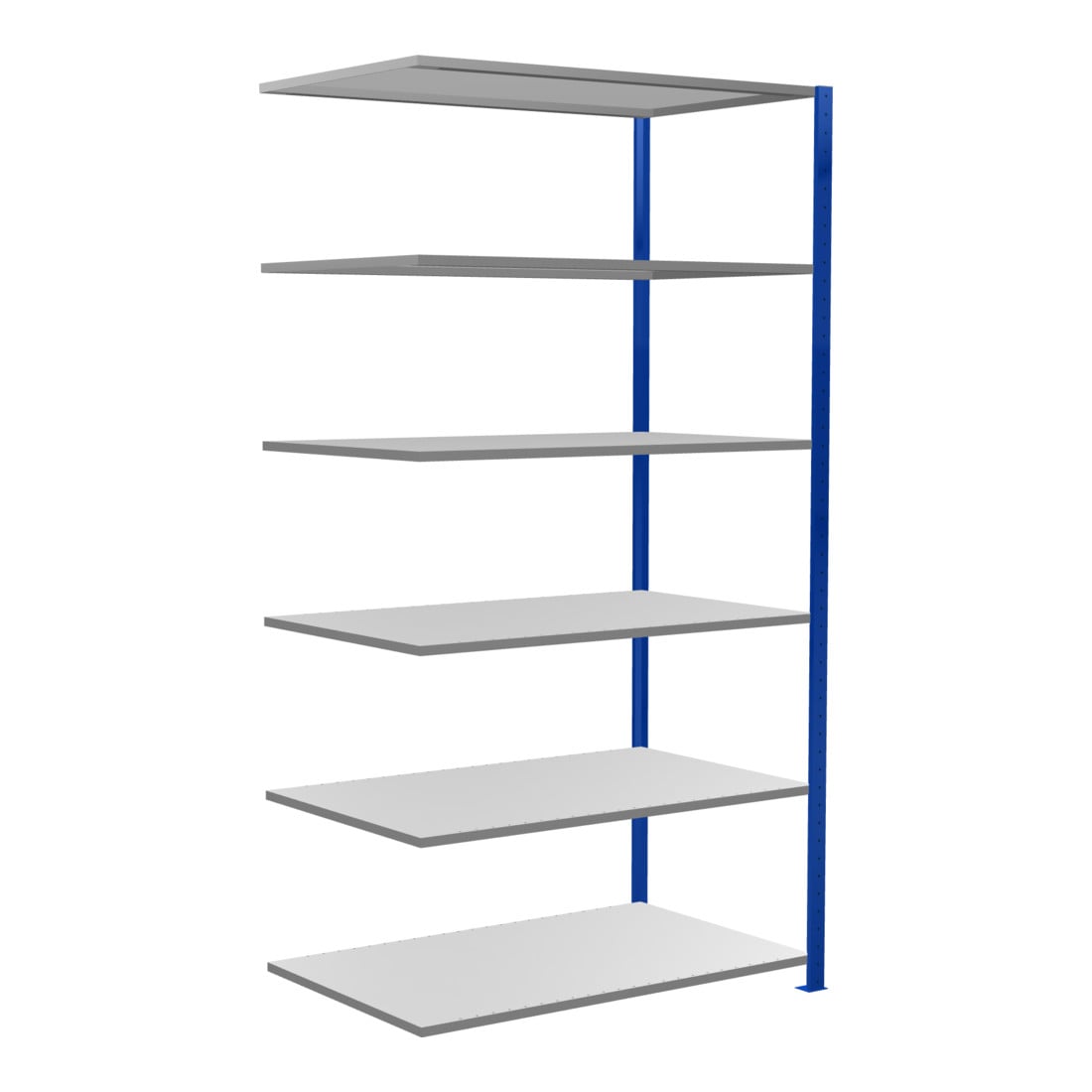 Schulte Anbauregal MULTIplus150 2500 x 1300 x 800 mm 6 legborden kruissteun RAL 5010 gentiaanblauw/verzinkt