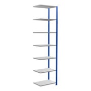 Schulte Anbauregal MULTIplus150 3000 x 750 x 500 mm 7 legborden kruisverbinding RAL 5010 gentiaanblauw/geverzinkt/geverzinkt-1