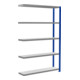 Schulte Anbauregal MULTIplus250 2000 x 1300 x 300 mm 5 legborden kruisstrebe RAL 5010 gentiaanblauw/verzinkt