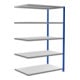 Schulte Anbauregal MULTIplus250 2000 x 1300 x 800 mm 5 legborden kruissteun RAL 5010 gentiaanblauw/verzinkt