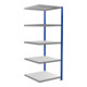 Schulte Anbauregal MULTIplus250 2000 x 750 x 800 mm 5 legborden kruisregel RAL 5010 gentiaanblauw/gevzinkt/gevzinkt