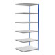 Schulte Anbauregal MULTIplus250 2500 x 1000 x 800 mm 6 legplanken kruisregel RAL 5010 gentiaanblauw/geverfd