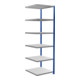 Schulte Anbauregal MULTIplus250 2500 x 750 x 800 mm 6 legborden kruisverbinding RAL 5010 gentiaanblauw/geverzinkt/geverzinkt