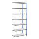 Schulte Anbauregal MULTIplus250 3000 x 1300 x 600 mm 7 legborden kruisverbinding RAL 5010 gentiaanblauw/verzinkt
