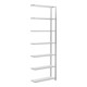 Schulte Anbauregal MULTIplus85 3000 x 1000 x 300 mm 7 planken kruisstrebe RAL 7035 lichtgrijs