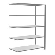 Schulte Anbauregal MULTplus150 kantoorwandrek 1800 x 1300 x 600 mm 5 legplanken verzinkt met middenvergrendeling-1