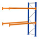 Schulte Anbauregal Palettenregal 3000 x 2786 x 1100 mm blau/verzinkt/RAL 2004 3 Ebenen max. Palettengewicht 1.080 kg Feldlast 10.415 kg-1