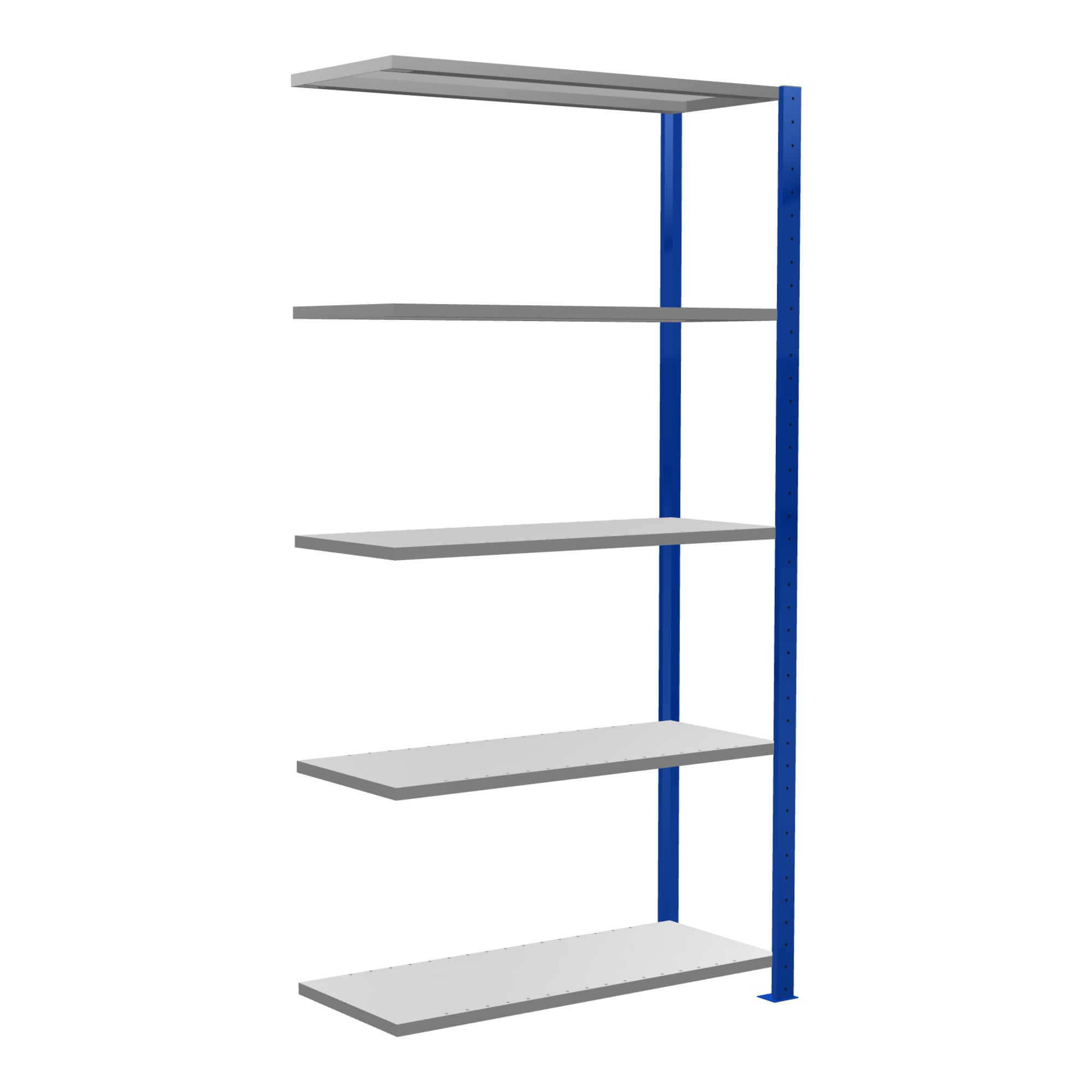 Schulte Anbauregal Steckregal MULTIplus150 2000 x 1000 x 400 mm 5 Fachböden Kreuzstrebe RAL 5010/verzinkt ; Schulte Lagertechnik