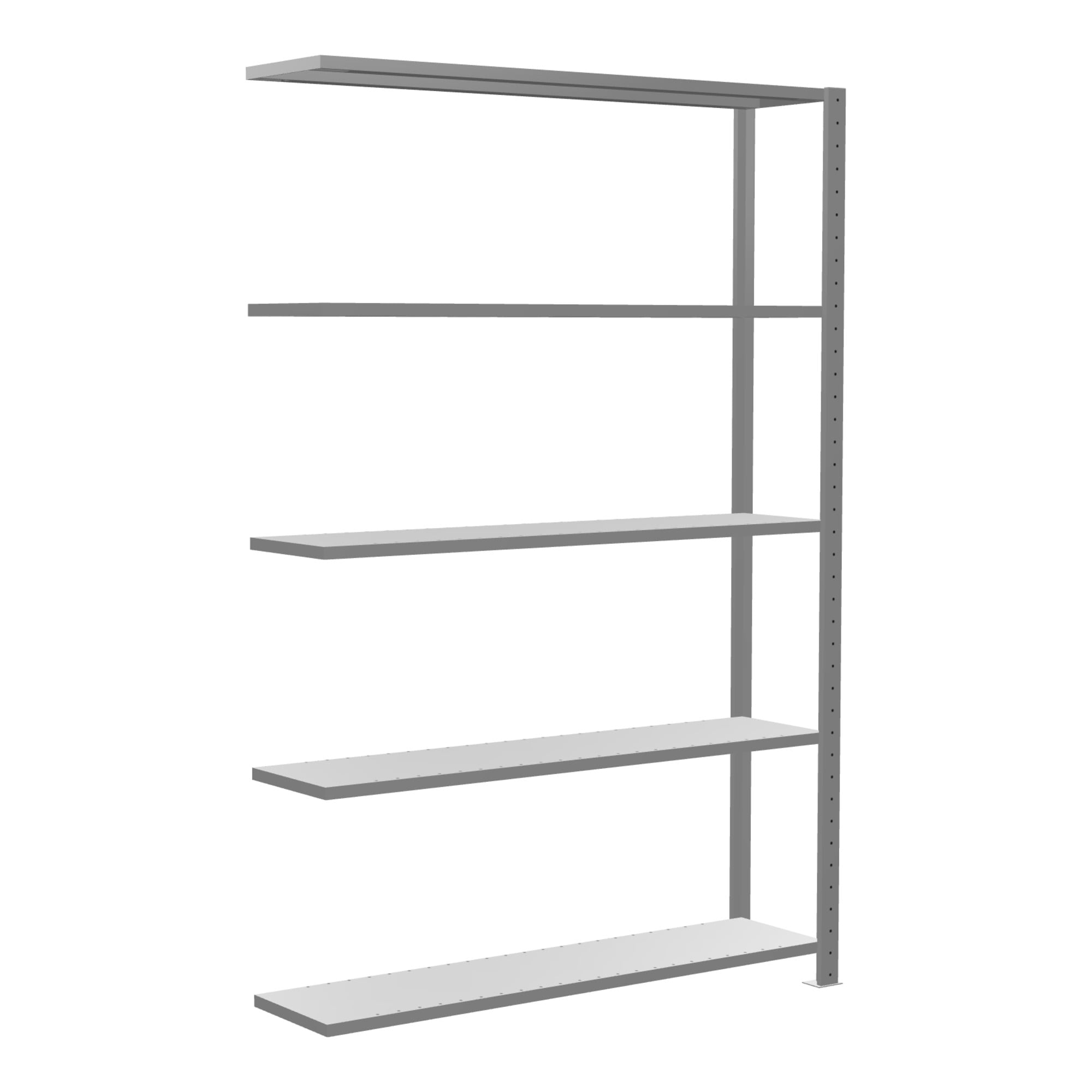 Schulte Anbauregal Steckregal MULTIplus150 2000 x 1300 x 300 mm 5 Fachböden Kreuzstrebe verzinkt ; Schulte Lagertechnik