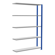 Schulte Anbauregal Steckregal MULTIplus150 2000 x 1300 x 300 mm 5 legborden kruisverbinding RAL 5010 gentiaanblauw/verzinkt-1