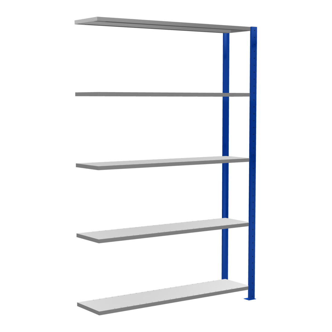 Schulte Anbauregal Steckregal MULTIplus150 2000 x 1300 x 300 mm 5 legborden kruisverbinding RAL 5010 gentiaanblauw/verzinkt