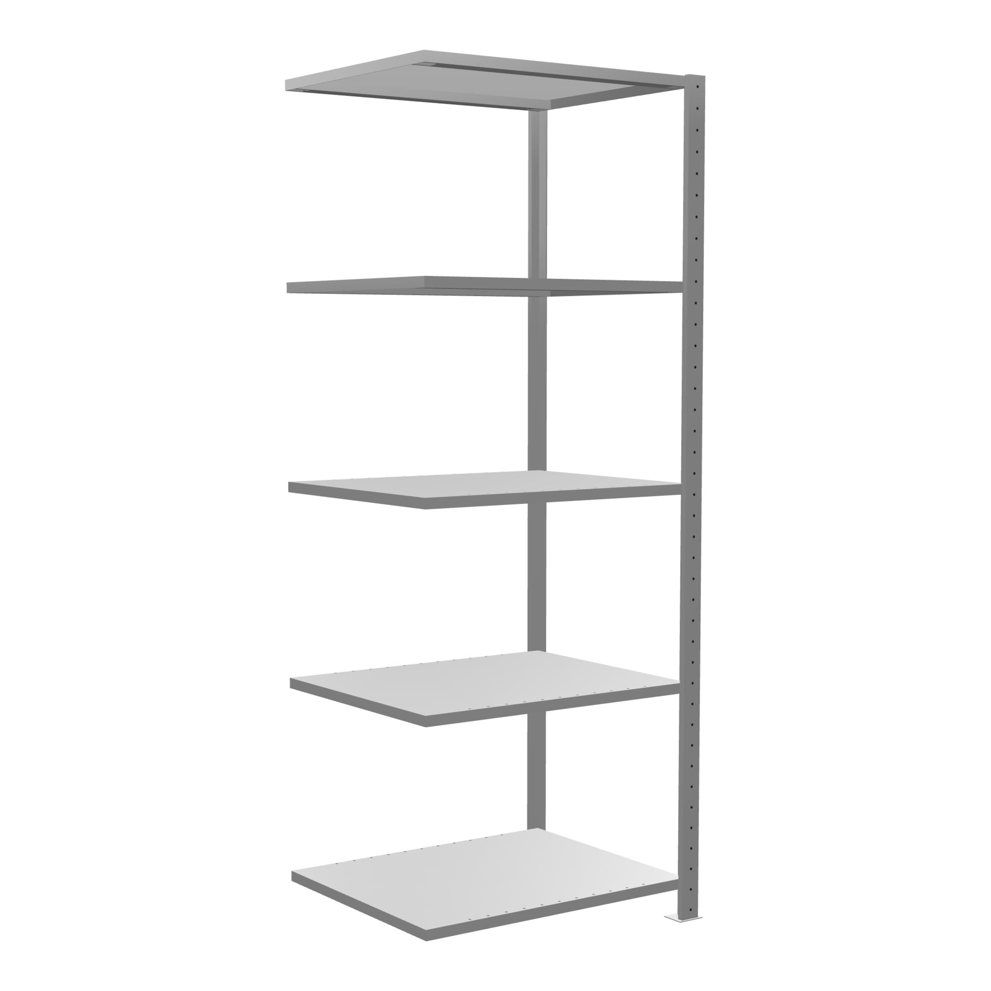 Schulte Anbauregal Steckregal MULTIplus150 2000 x 750 x 600 mm 5 Fachböden Kreuzstrebe verzinkt ; Schulte Lagertechnik