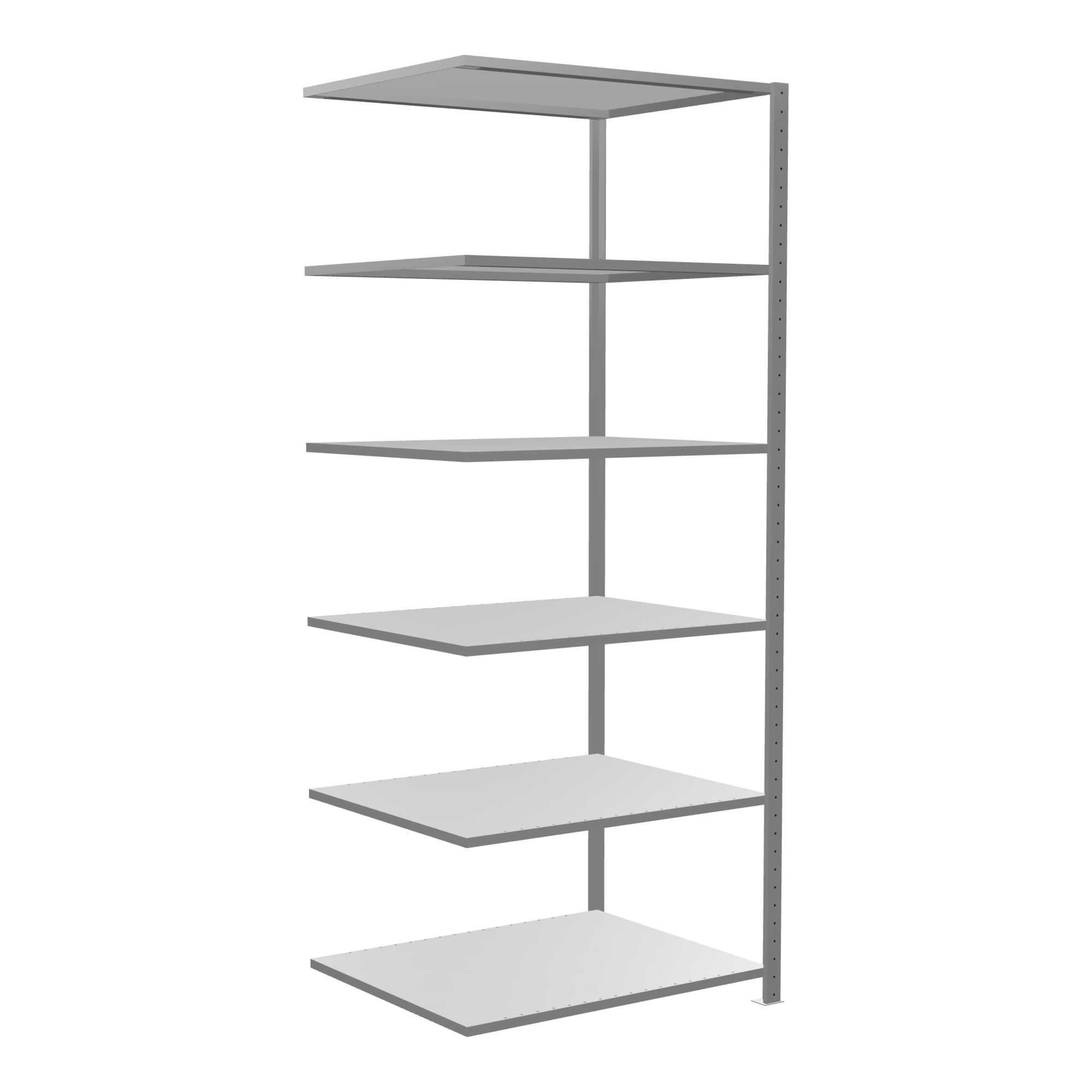 Schulte Anbauregal Steckregal MULTIplus150 2500 x 1000 x 800 mm 6 Fachböden Kreuzstrebe verzinkt ; Schulte Lagertechnik