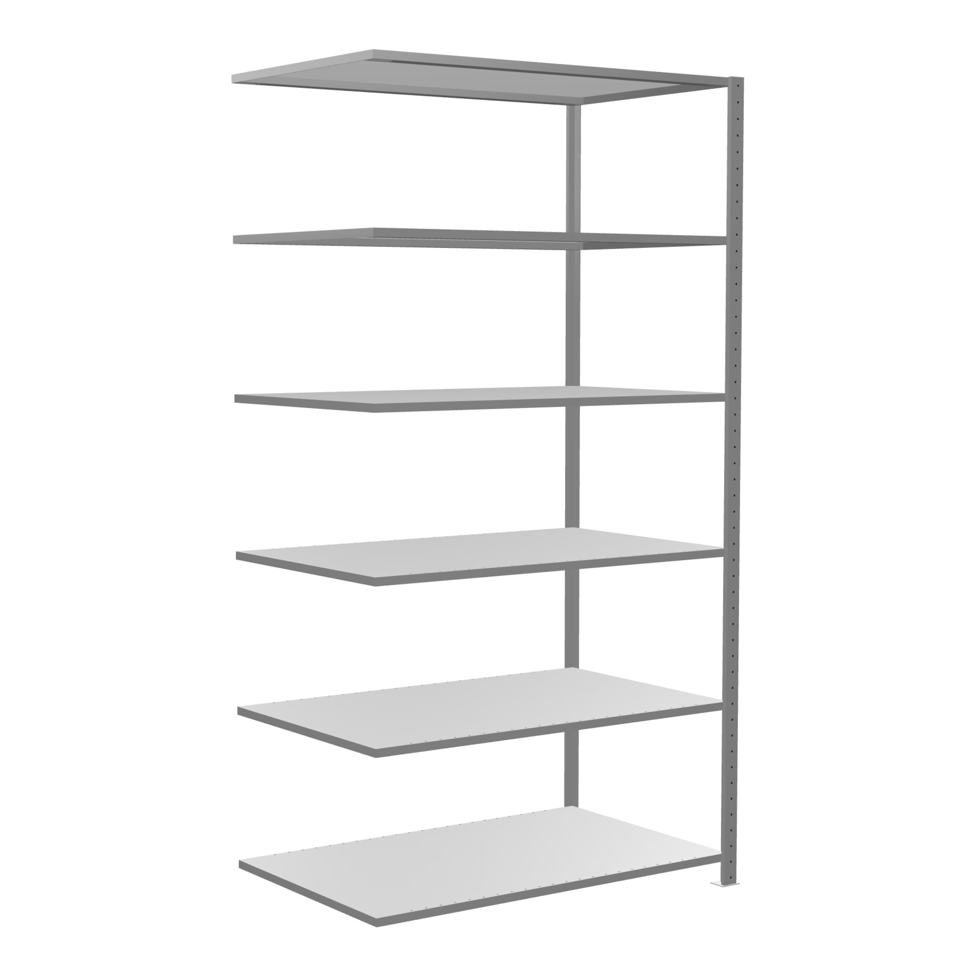 Schulte Anbauregal Steckregal MULTIplus150 2500 x 1300 x 800 mm 6 Fachböden Kreuzstrebe verzinkt ; Schulte Lagertechnik