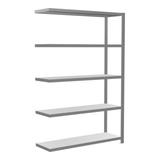 Schulte Anbauregal Steckregal MULTIplus250 2000 x 1300 x 400 mm 5 legborden verzinkt met kruissteun