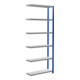 Schulte Anbauregal Steckregal MULTIplus250 2500 x 1000 x 300 mm 6 legborden kruisregel RAL 5010 gentiaanblauw/verzinkt