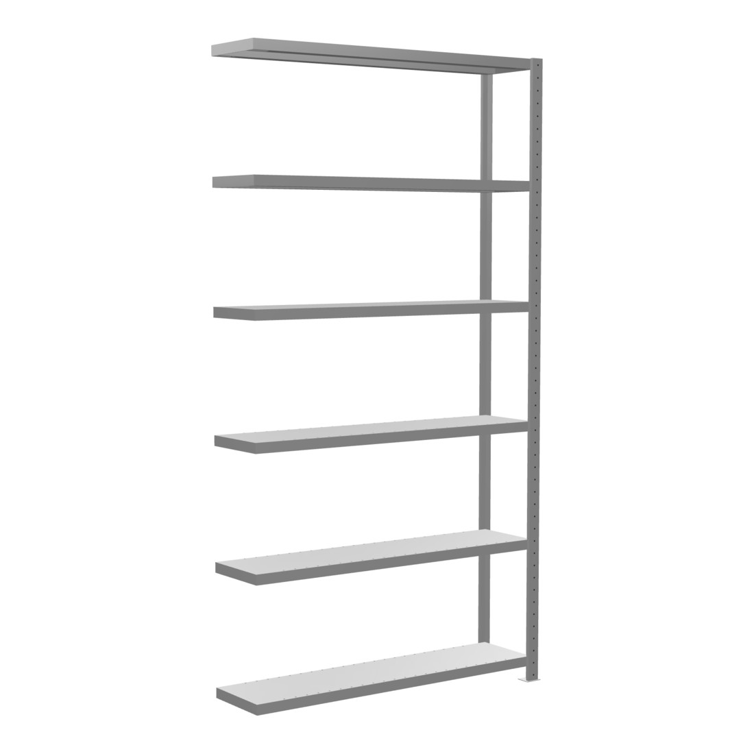 Schulte Anbauregal Steckregal MULTIplus250 2500 x 1300 x 300 mm 6 Fachböden Kreuzstrebe verzinkt