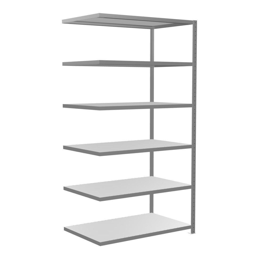 Schulte Anbauregal Steckregal MULTIplus250 2500 x 1300 x 800 mm 6 Fachböden Kreuzstrebe verzinkt