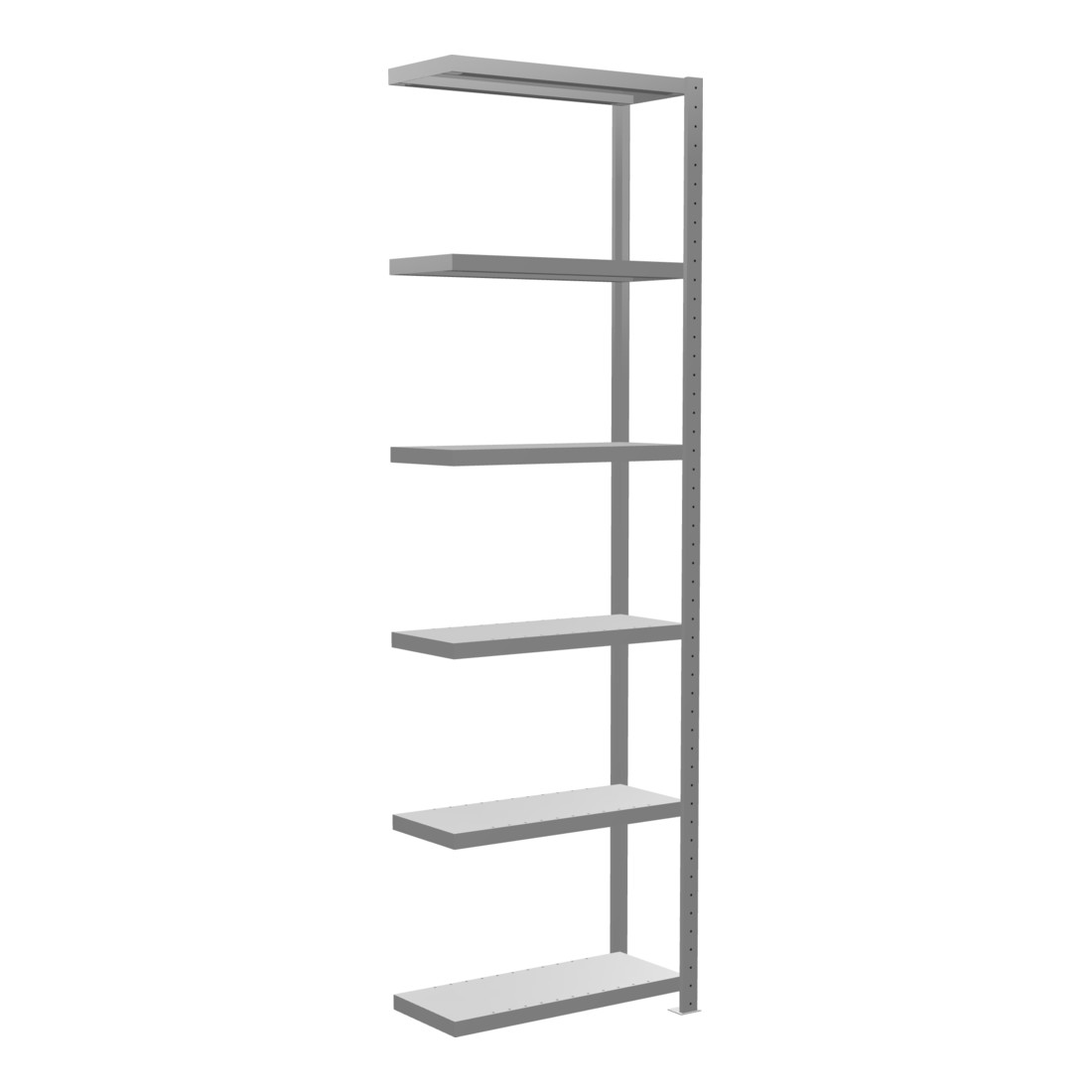 Schulte Anbauregal Steckregal MULTIplus250 2500 x 750 x 300 mm 6 Fachböden Kreuzstrebe verzinkt