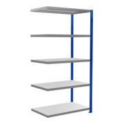 Schulte Anbauregal Steckregal MULTIplus330 2000 x 1000 x 600 mm 5 Fachböden Kreuzstrebe RAL 5010 enzianblau/verzinkt-1
