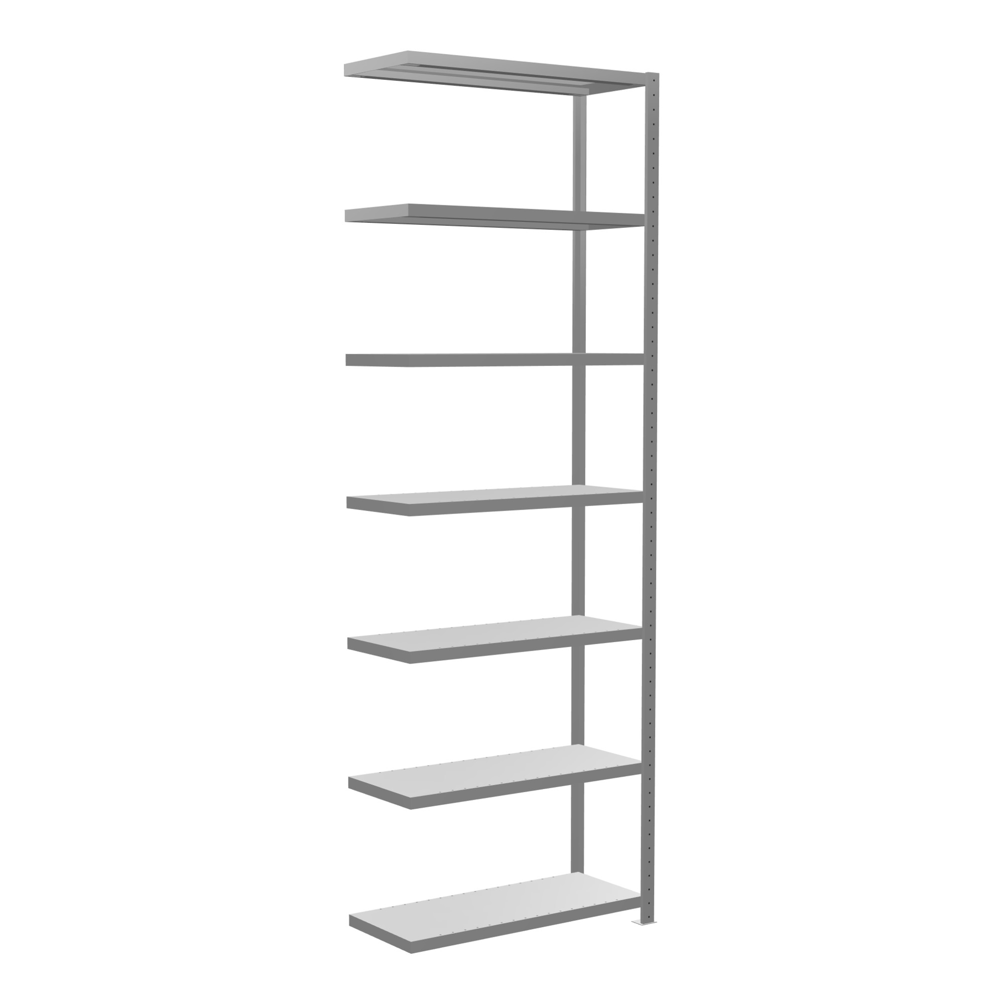 Schulte Anbauregal Steckregal MULTIplus330 3000 x 1000 x 400 mm 7 Fachböden Kreuzstrebe verzinkt ; Schulte Lagertechnik