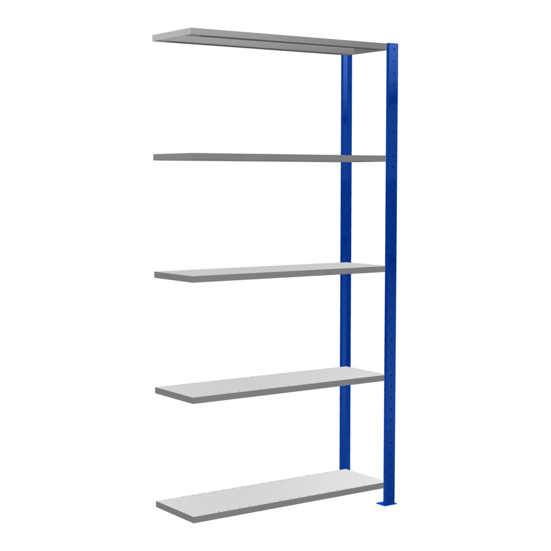 Schulte Anbauregal Steckregal MULTIplus85 2000 x 1000 x 300 mm 5 Fachböden Kreuzstrebe RAL 5010 enzianblau
