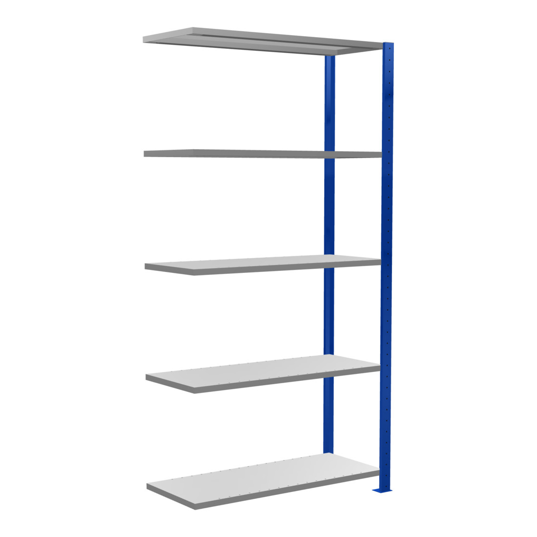 Schulte Anbauregal Steckregal MULTIplus85 2000 x 1000 x 400 mm 5 Fachböden Kreuzstrebe RAL 5010 enzianblau