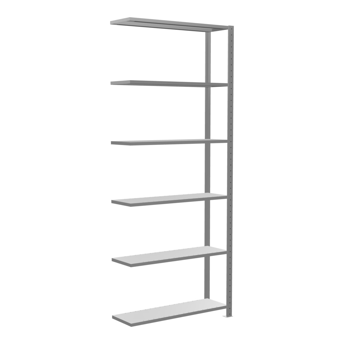 Schulte Anbauregal Steckregal MULTIplus85 2500 x 1000 x 300 mm 6 Fachböden Kreuzstrebe verzinkt