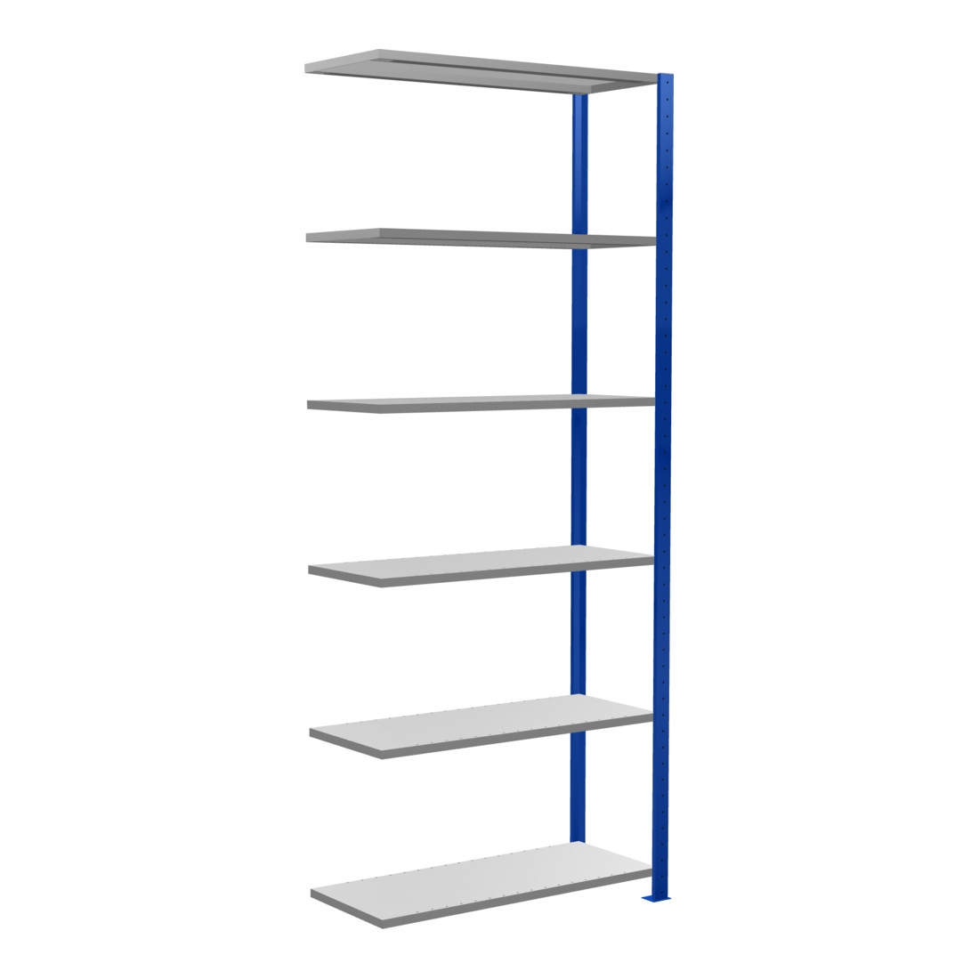 Schulte Anbauregal Steckregal MULTIplus85 2500 x 1000 x 400 mm 6 Fachböden Kreuzstrebe RAL 5010 enzianblau