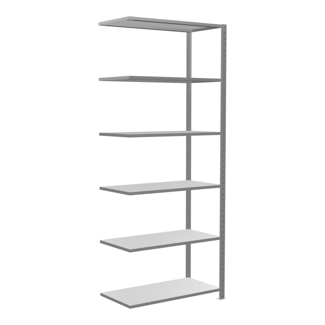Schulte Anbauregal Steckregal MULTIplus85 2500 x 1000 x 500 mm 6 Fachböden Kreuzstrebe verzinkt