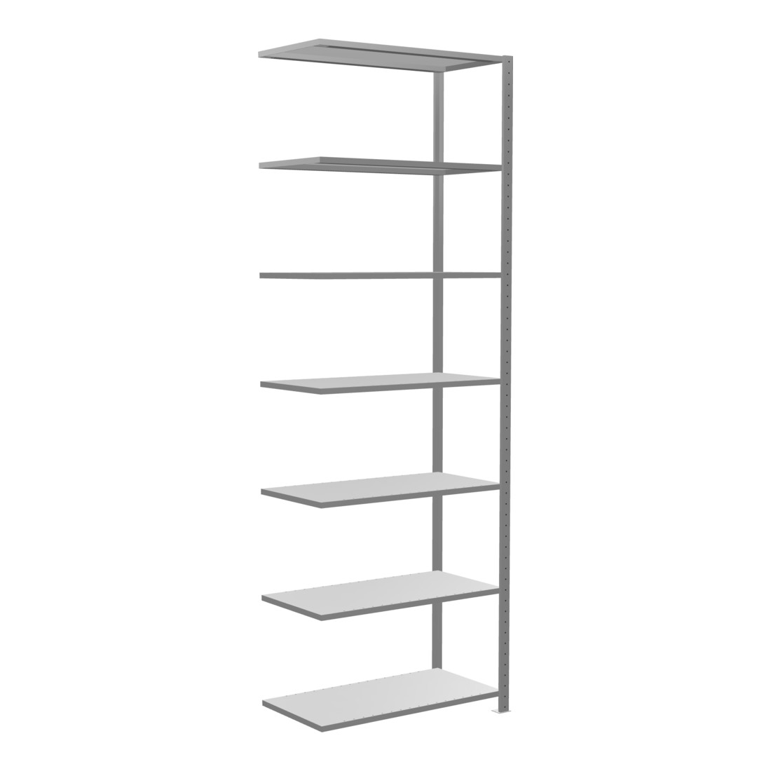Schulte Anbauregal Steckregal MULTIplus85 3000 x 1000 x 500 mm 7 Fachböden Kreuzstrebe verzinkt