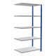Schulte Anbauregal Stekkerrek MULTIplus150 2000 x 1000 x 600 mm 5 legplanken kruisstang RAL 5010/verzinkt
