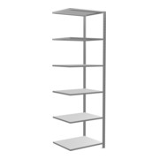 Schulte Anbauregal Stekkerrek MULTIplus150 2500 x 750 x 600 mm 6 legborden verzinkte kruisverbinding-1