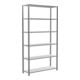 Schulte basisrek boutloos boutloos MULTIplus150 , buitenmaten 2500 x 1300 x 400 mm, 6 etages, dwarsbalk verzinkt+E45