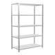Schulte basisrek boutloos MULTIplus150 2000 x 1300 x 600 mm 5 legborden dwarsbeugel RAL 7035 lichtgrijs