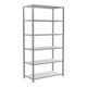 Schulte basisrek boutloos "MULTIplus150", afmeting 2500 x 1300 x 600 mm, 6 etages, dwarsbalk verzinkt