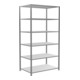Schulte basisrek boutloos "MULTIplus150", afmeting 2500 x 1300 x 800 mm, 6 etages, dwarsbalk verzinkt