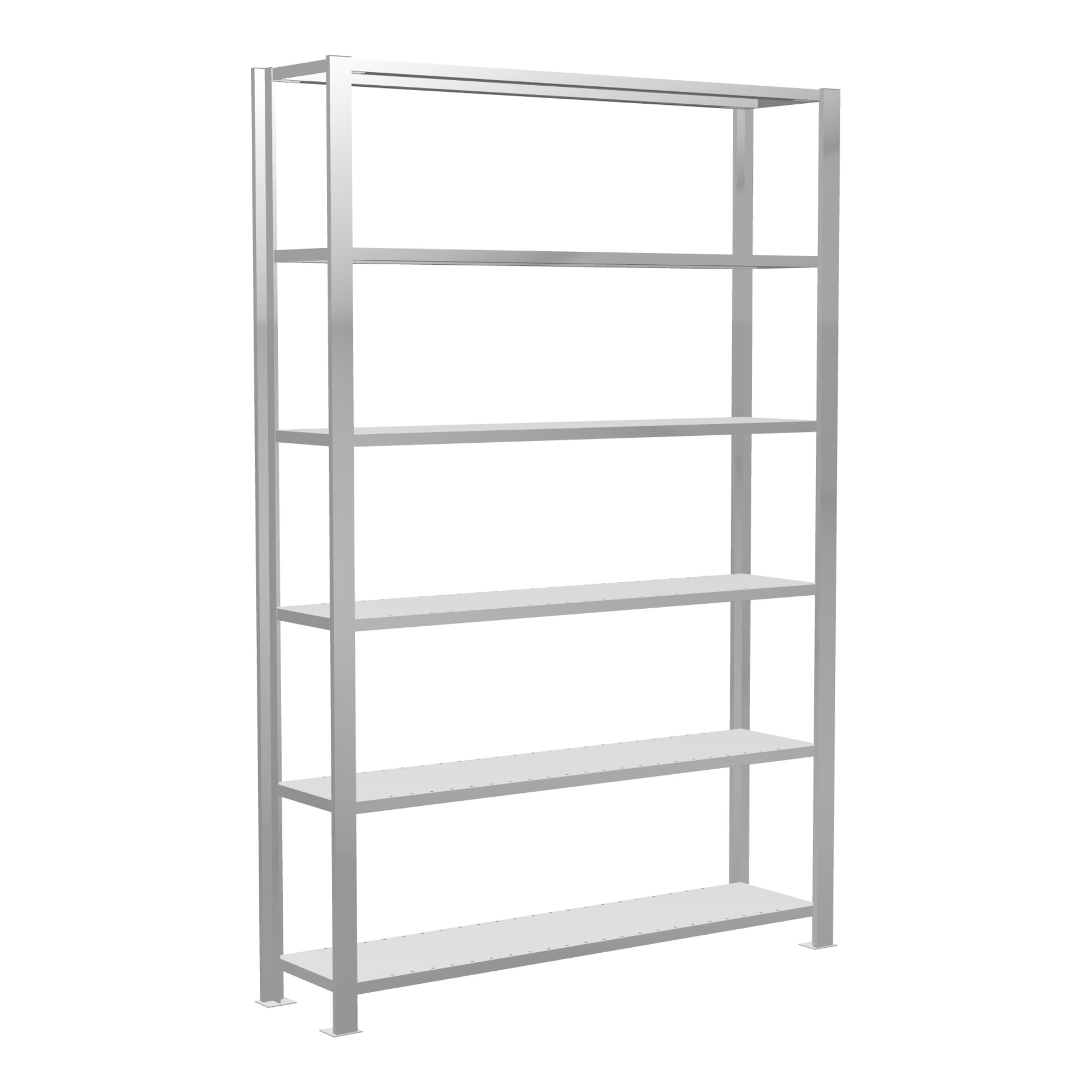 Schulte Grundregal Büro-Steckregal MULTIplus85 2000 x 1300 x 300 mm 6 Fachböden Kreuzstrebe RAL 7035 lichtgrau ohne Anschlagleiste ; Schulte Lagertech