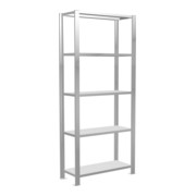 Schulte Bureaukast Schroefsysteem MULTIplus85, 5 legplanken, kruisverbinding, aan één zijde te gebruiken, diepte 300 mm, versteviging door hoekbeugel-1
